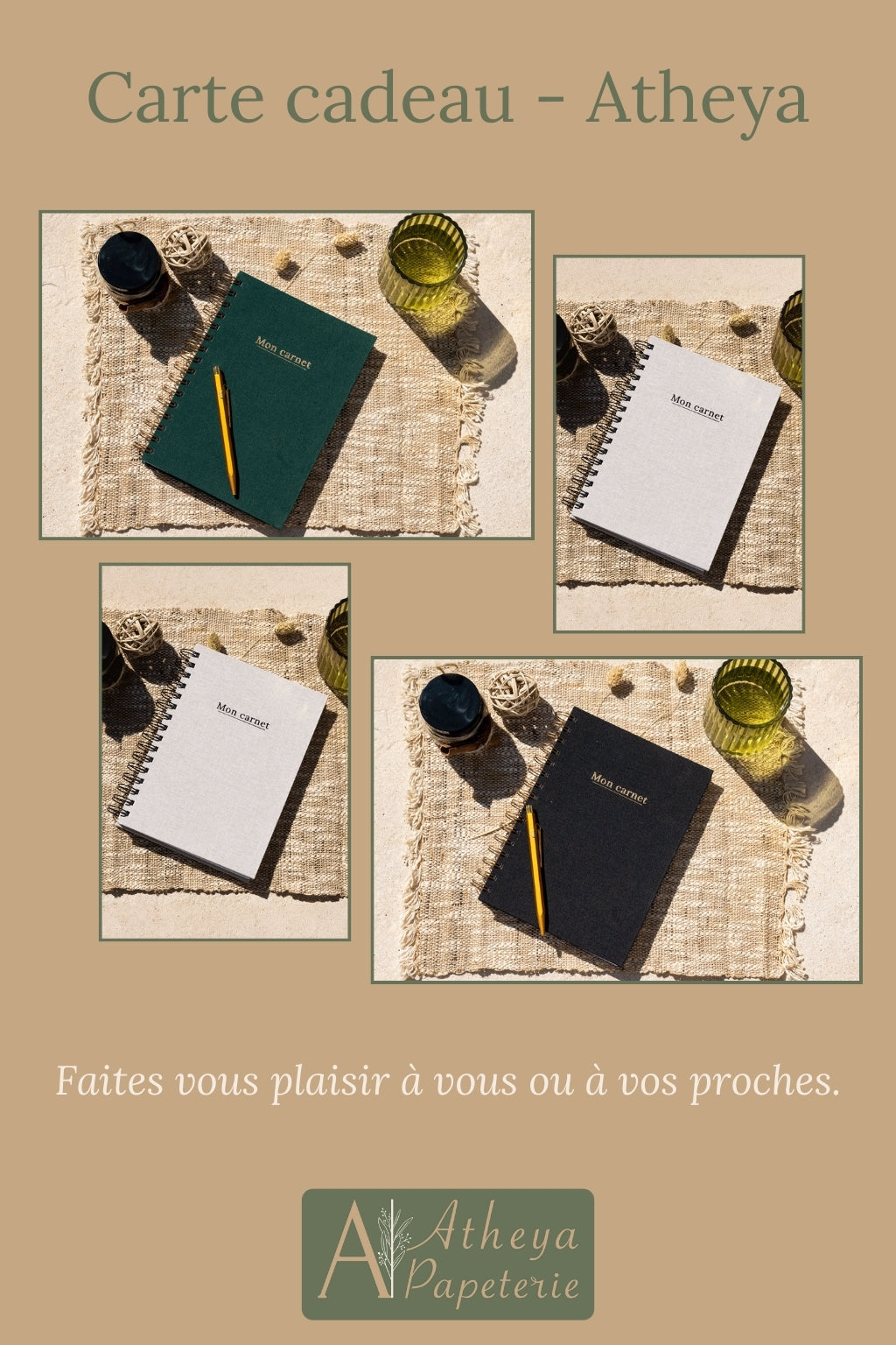 Visuel concernant la carte cadeau à offrir ou à s'offrir.