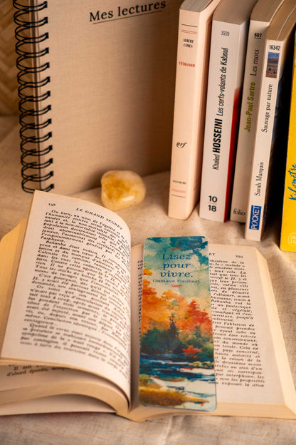 Marque-pages "Saisons de lecture"
