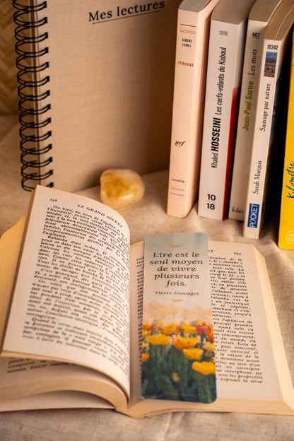 Marque-pages "Saisons de lecture"