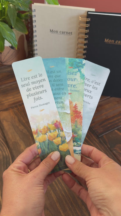 Marque-pages "Saisons de lecture"